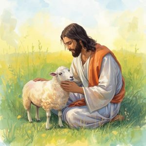  La pequeña oveja y el Buen Pastor (Jesús)